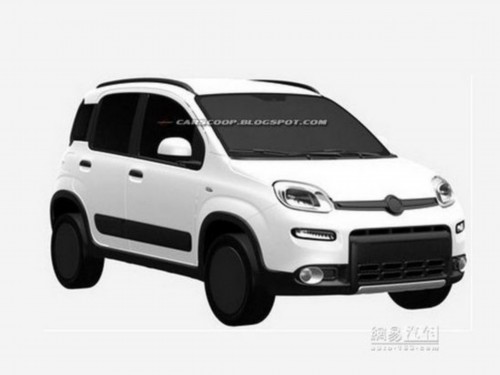 菲亚特Panda四驱版曝光 巴黎车展亮相
