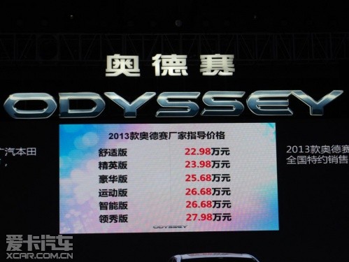维稳是首要目标 2013款奥德赛上市分析